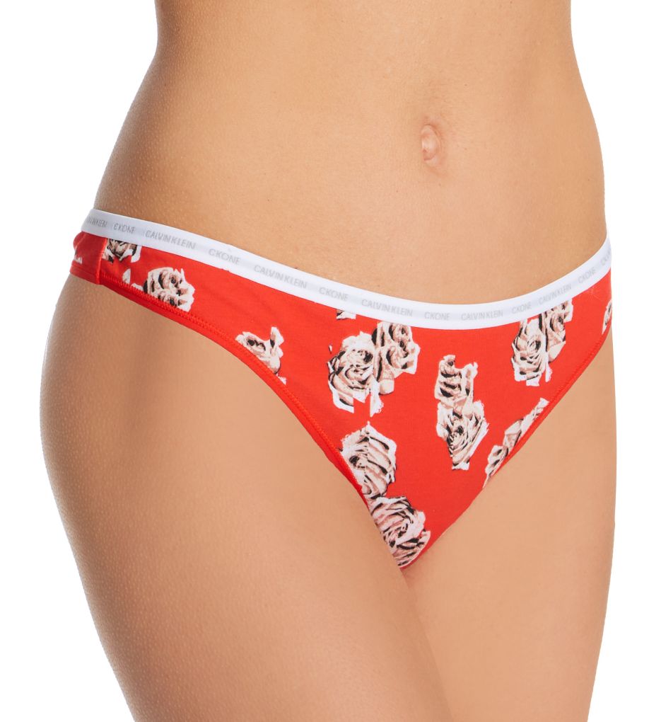 Calvin Klein Cotton Thong - Red