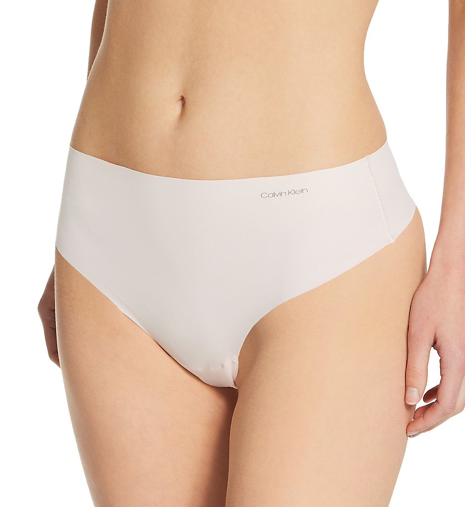 Calvin Klein - Calvin Klein QD3864 Invisibles High Waist Thong Panty (Nymph's Thigh XS)