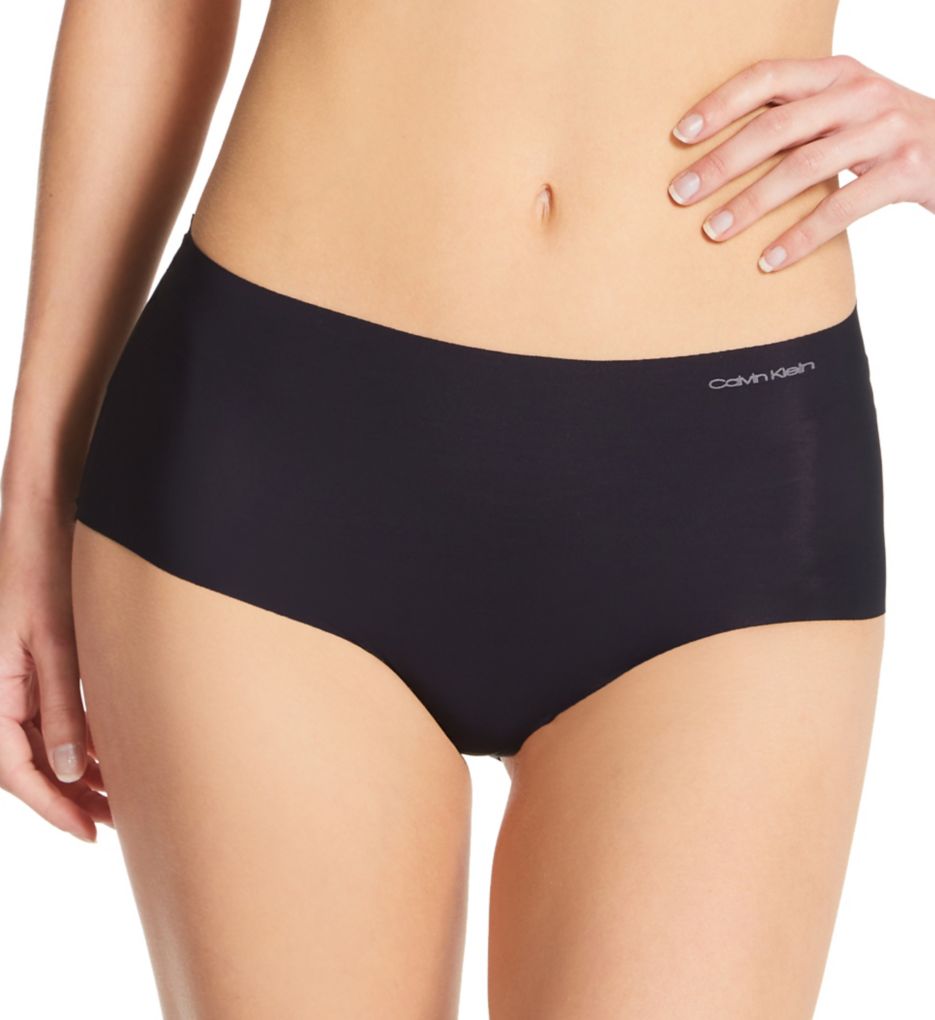 Calvin Klein - Calvin Klein QD3865 Invisibles High Waisted Hipster Panty (Black XS)