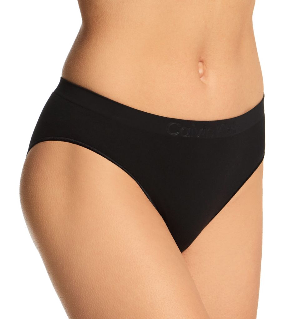 Calvin Klein Bikini Underwear Microfiber/lace Trim (Small) at