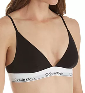 Modern Cotton Unlined Triangle Bra Black XL