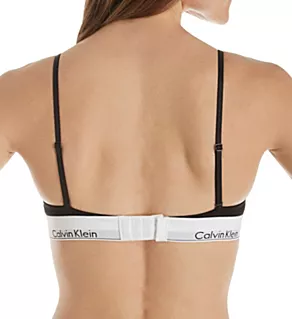 Modern Cotton Unlined Triangle Bra Black XL