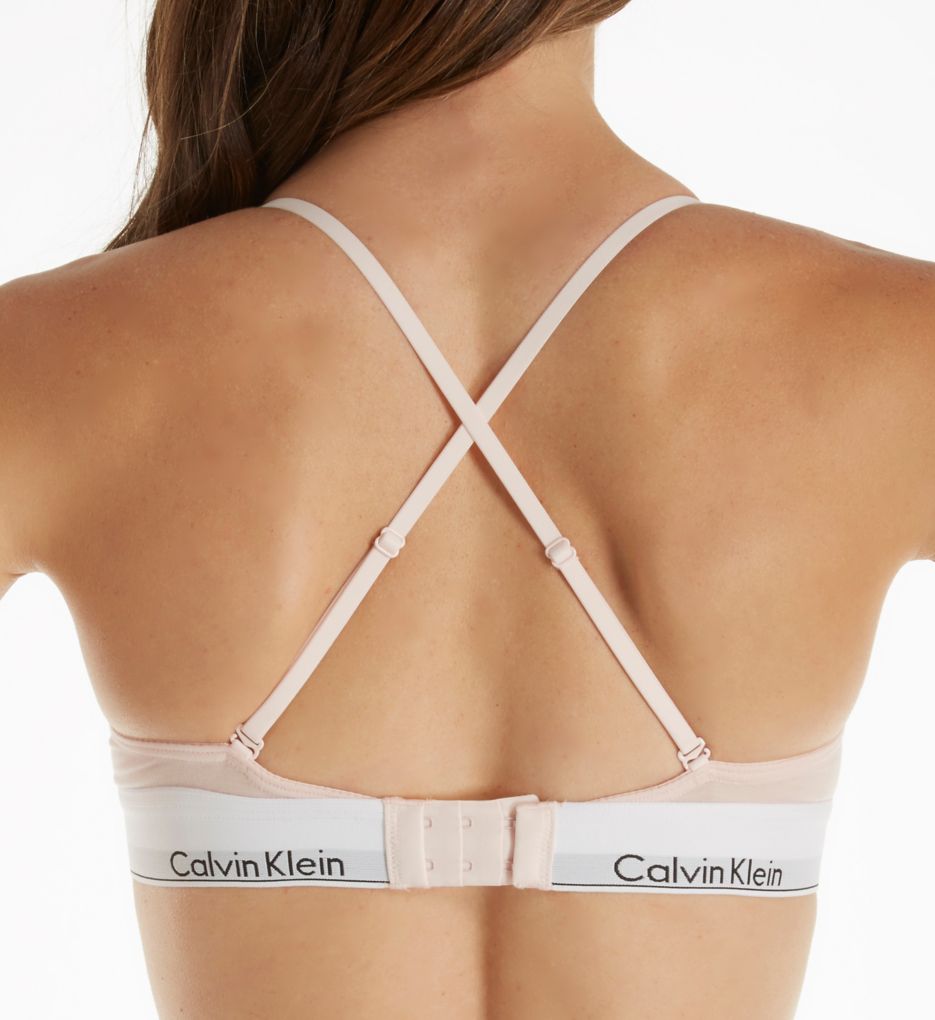 Calvin Klein Women's Modern Cotton Unlined Triangle Crossback Bralette 