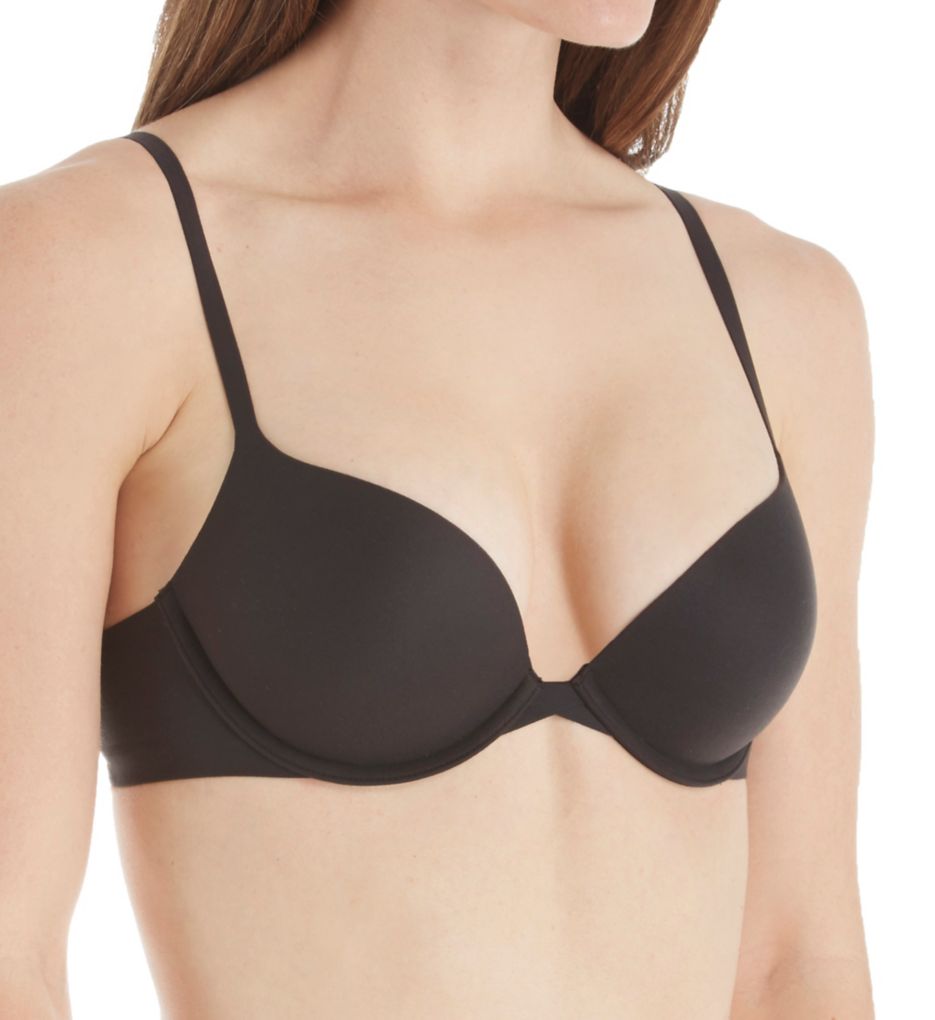Calvin Klein Perfectly Fit Plunge Push Up Bra Qf1120 Black