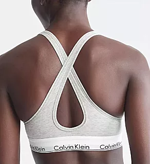 Modern Cotton Padded Bralette Grey Heather S