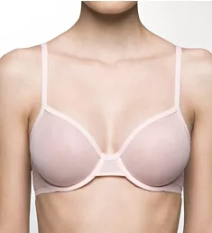 Sheer Marquisette Unlined Demi Underwire Bra Nymph's Thigh 32A