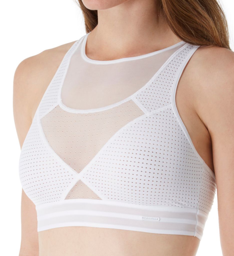 Mixed Mesh Unlined Bralette-acs