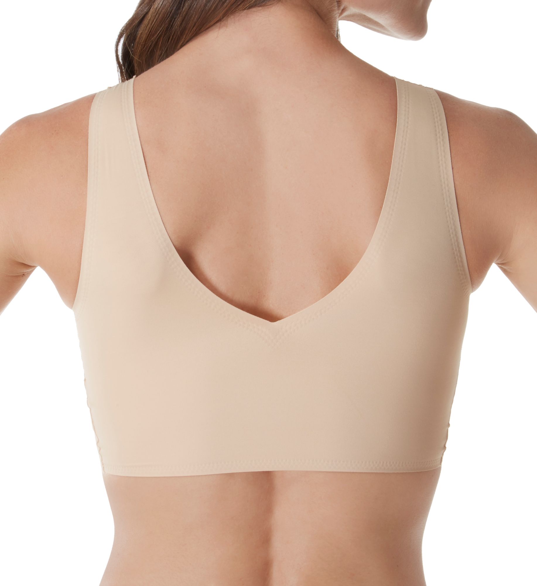 Calvin Klein Invisibles Lightly Lined V-Neck Bralette Bare M  - Image 2