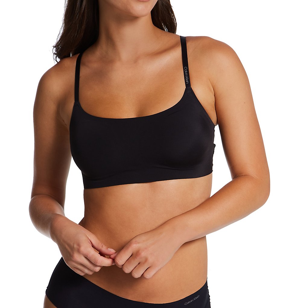 NEW CALVIN KLEIN Womens Sheer Black Bra Size 32 A Adjustable Back & Straps