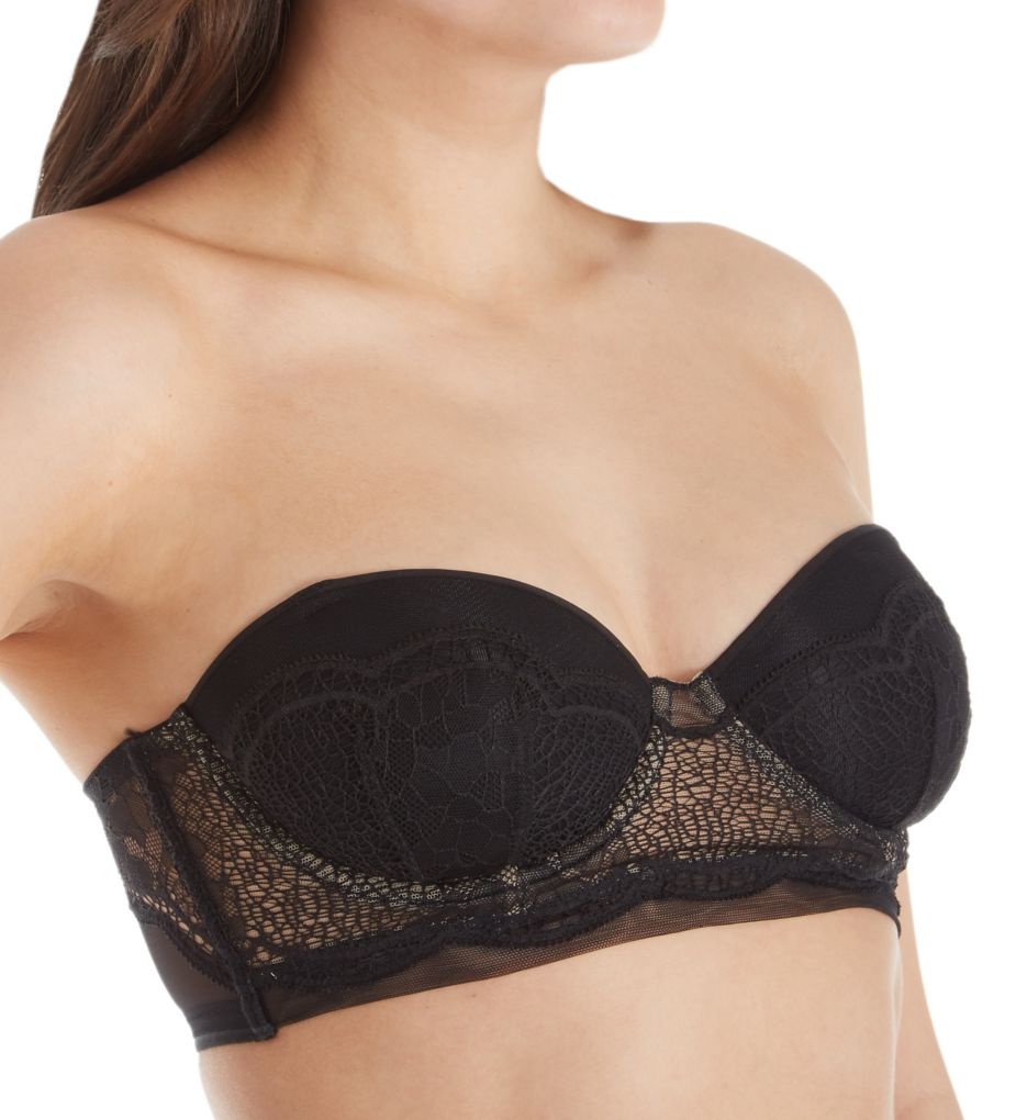 CK Crackled Lace Strapless Longline Bra-cs3