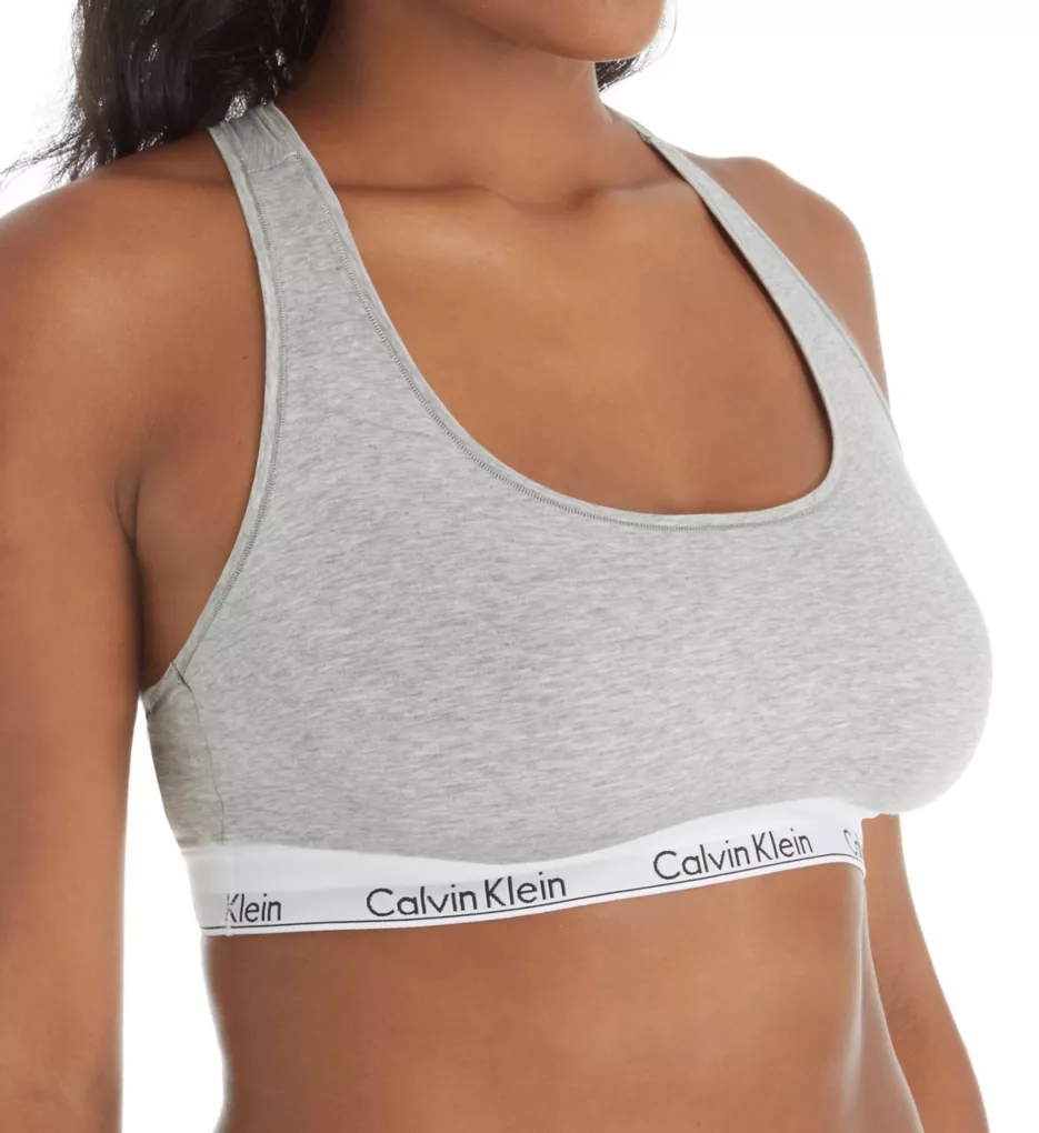 Calvin Klein Modern Cotton Padded Bralette Qf1654 Grey Size XS for sale  online