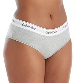 Modern Cotton Plus Size Boyshort Panty Grey Heather 1X