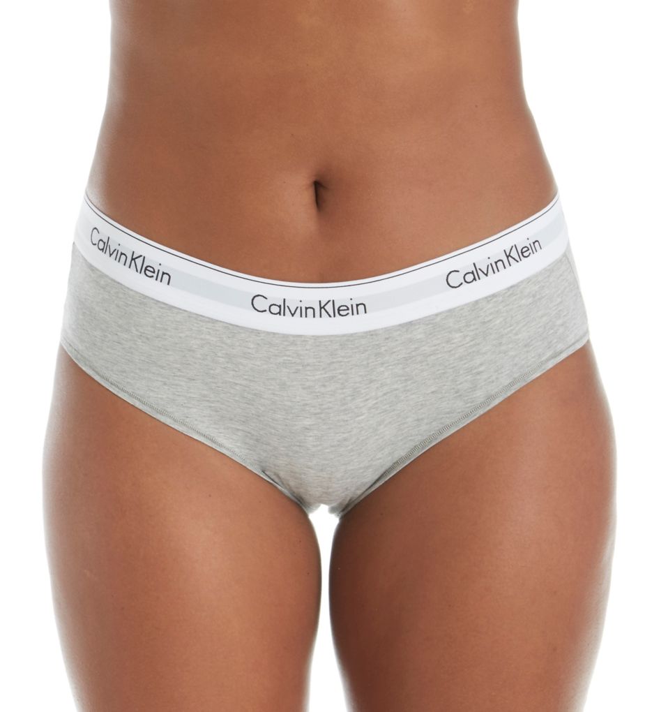 Calvin Klein Underwear Women's Modern Cotton Bikini Briefs, Grey Heather, M