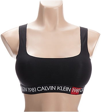 Calvin Klein 1981 Bold Cotton Unlined Bralette QF5577 - Calvin 