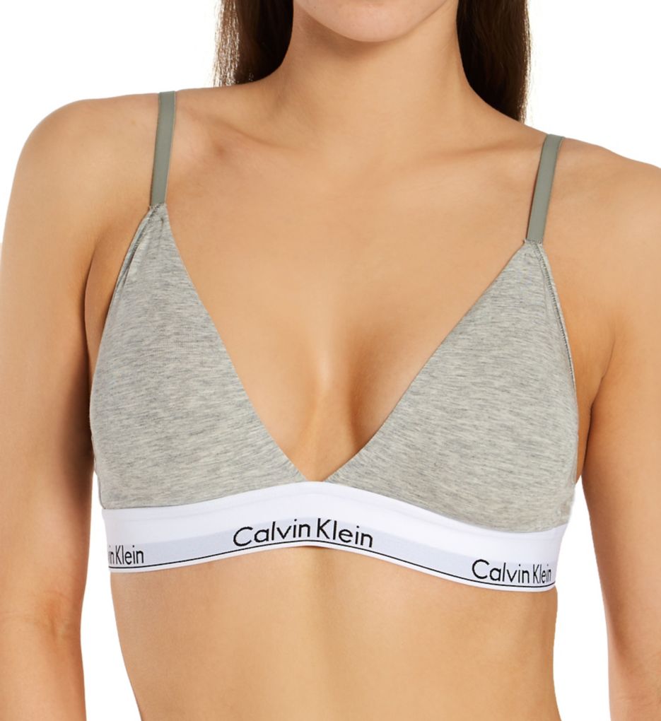 Calvin klein metallic modern cotton bralette online