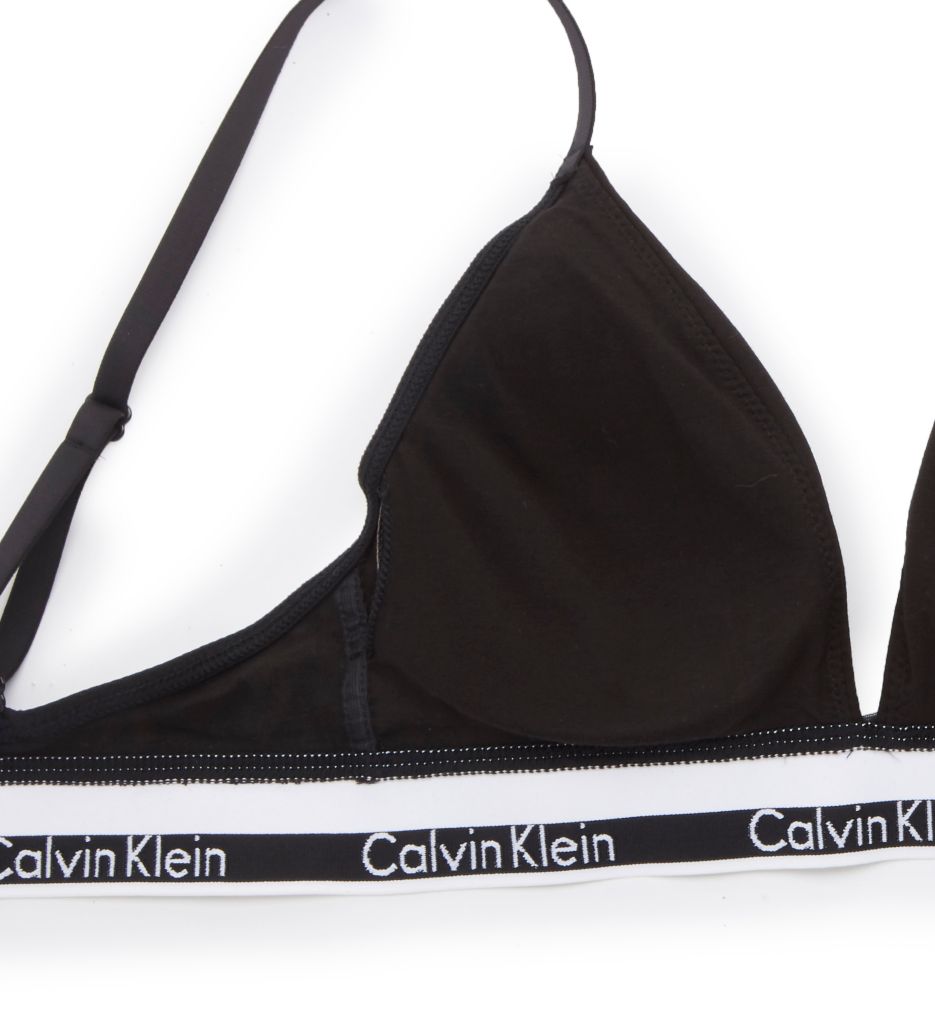 Calvin Klein Modern Seamless Naturals Lightly Lined Bralette Qf7691 In  Black