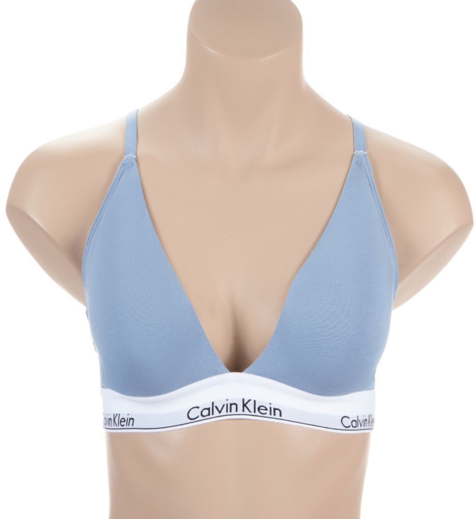 Calvin Klein Women's Modern Cotton Lightly Lined Bralette, - Import It All