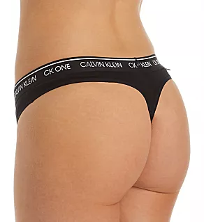 CK One Cotton Thong Black L