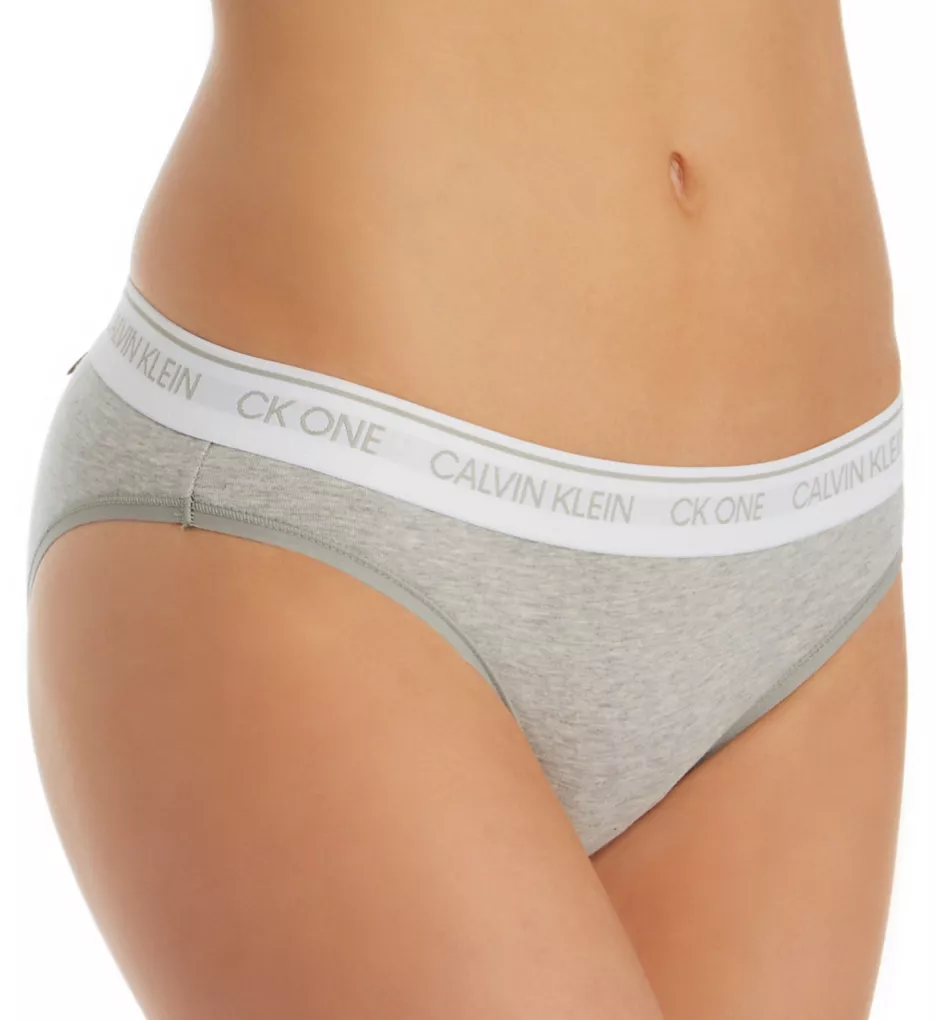 CK One Cotton Bikini Panty Grey Heather M