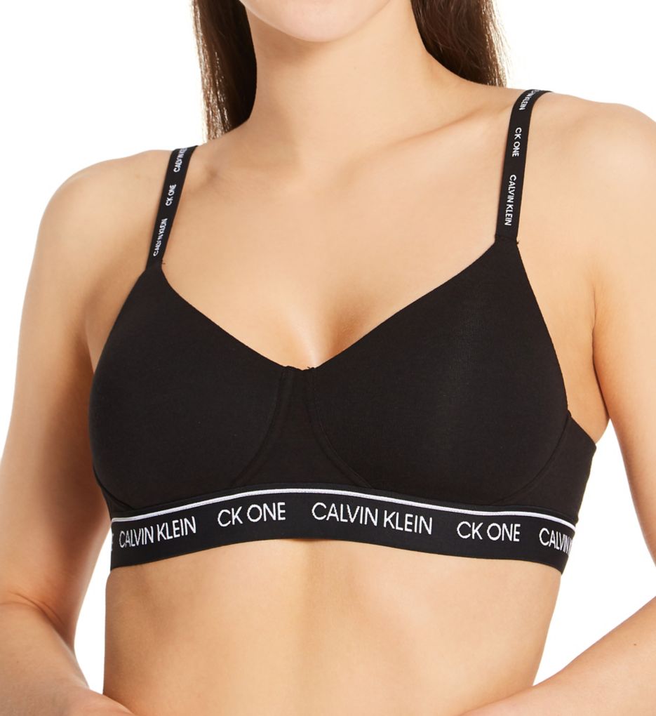 Calvin Klein Plus Size CK One Cotton lightly lined bralette in