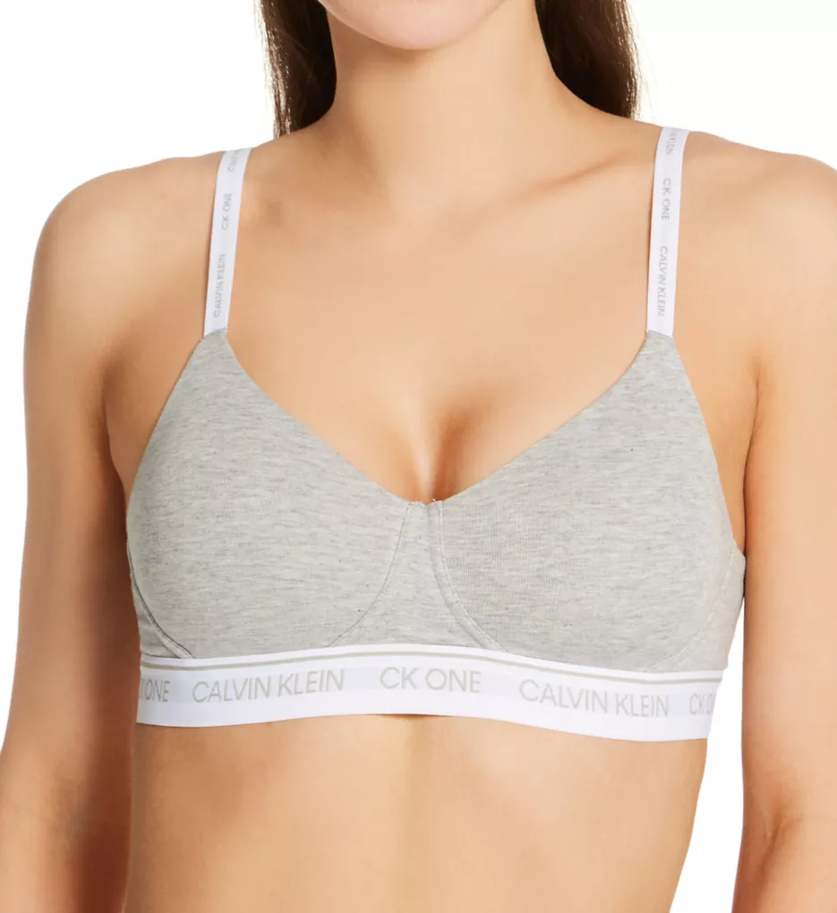 Calvin Klein Pure Ribbed Lightly Lined Bralette - ShopStyle Bras