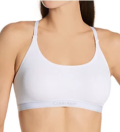 Pure Ribbed Unlined Bralette White XS