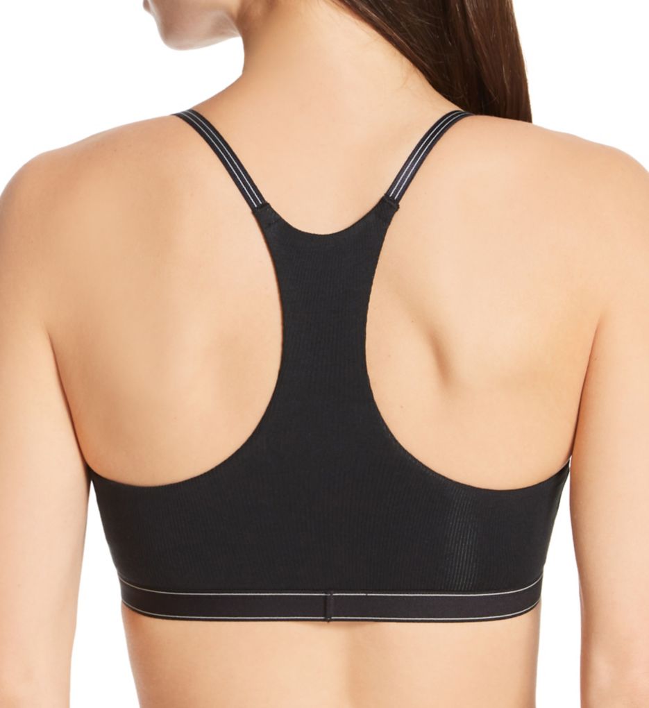 Pure Ribbed Unlined Bralette Black L by Calvin Klein