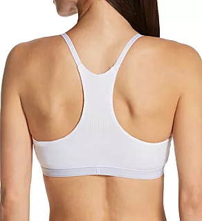 Pure Ribbed Unlined Bralette White XL