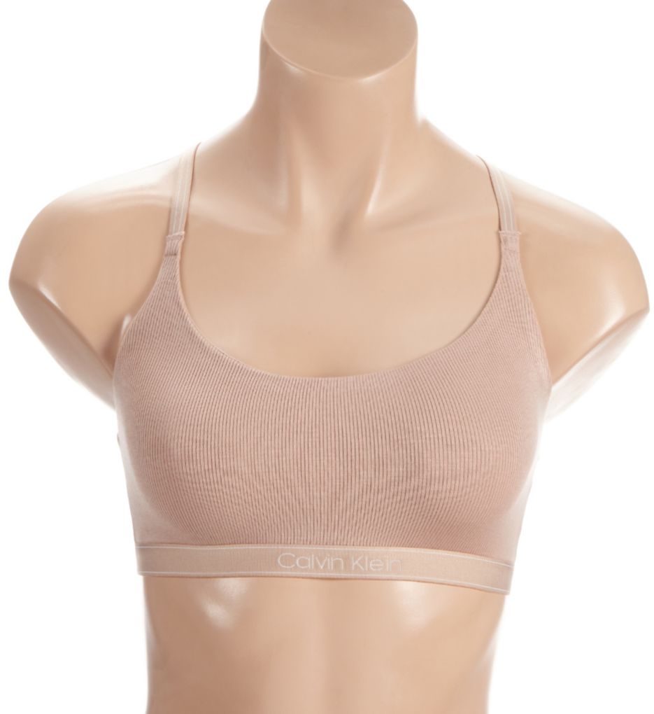 Pure Ribbed Unlined Bralette-fs