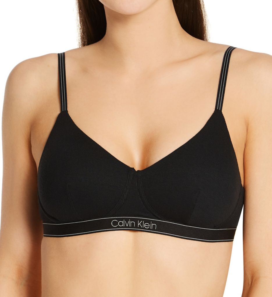 Calvin Klein Womens Ck One Cotton Unlined Bralette Large Party