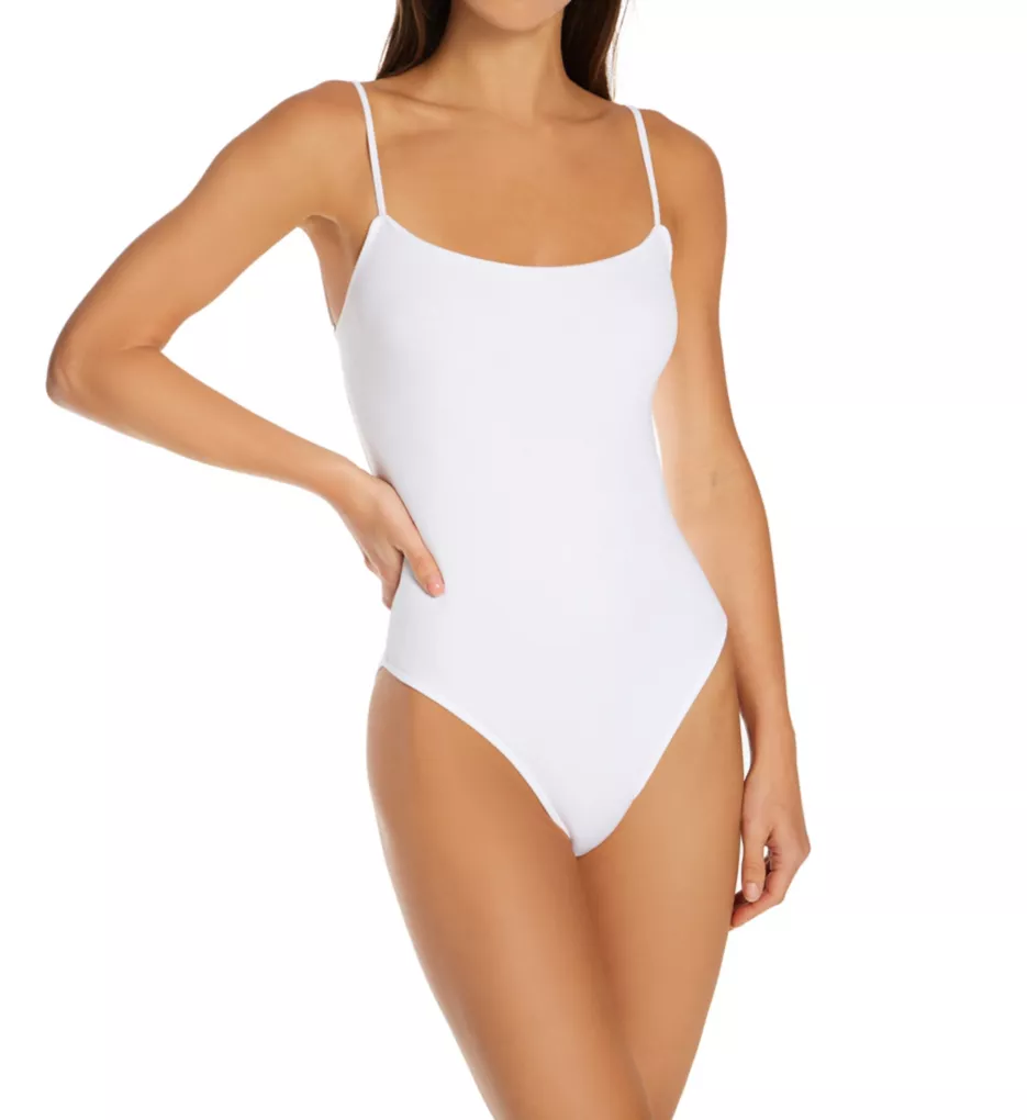 Pure Ribbed Bodysuit White S