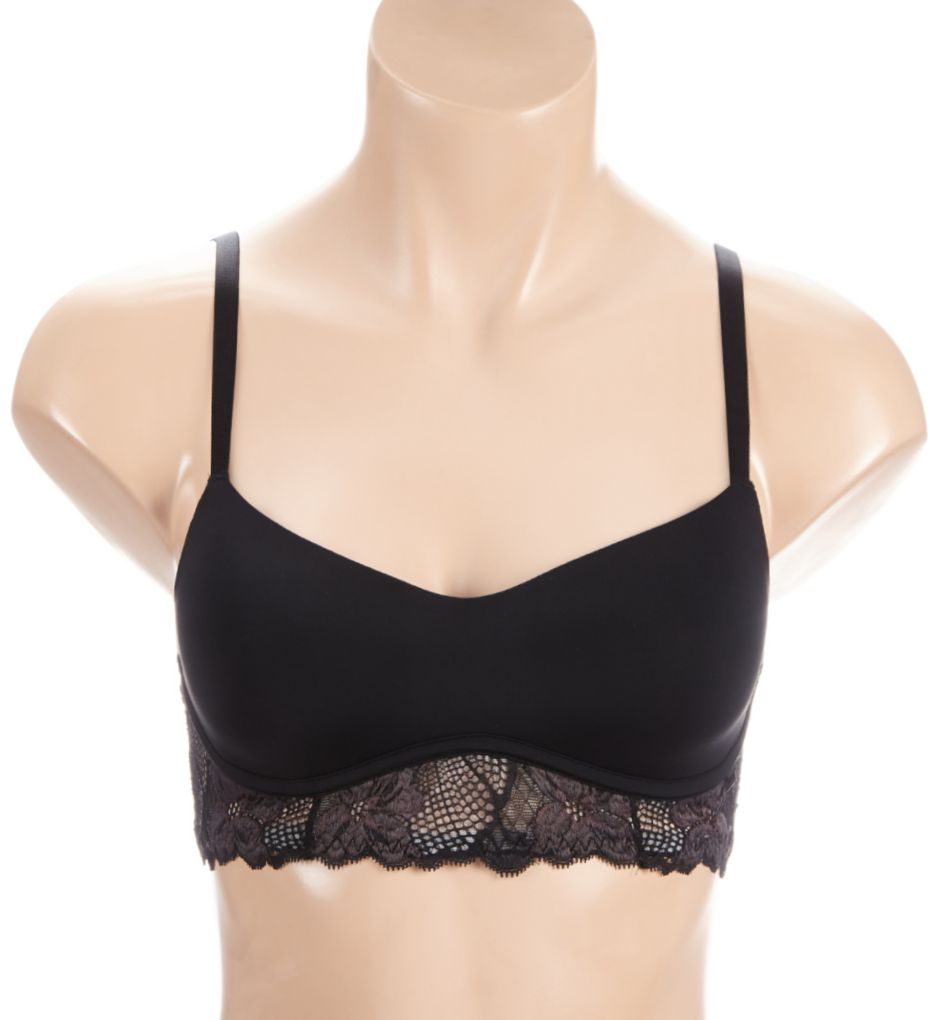 Calvin Klein Women's Perfectly Fit Flex Lightly Lined Perfect Coverage T-Shirt  Bra, Black, 32D at  Women's Clothing store