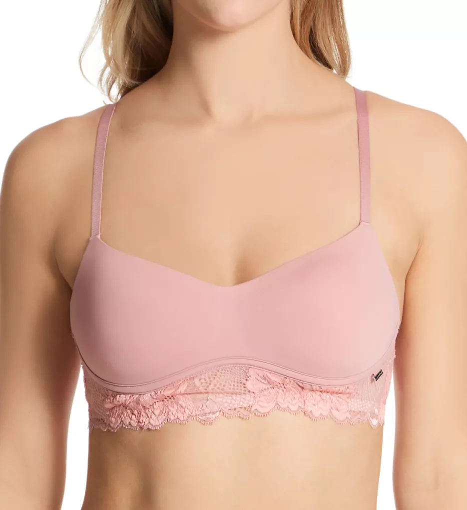 Calvin Klein Pink Sheer Marquisette Unlined Demi Bra QF1680 Size 34A