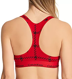 Modern Cotton Unlined Racerback Bralette Rustic Red XS