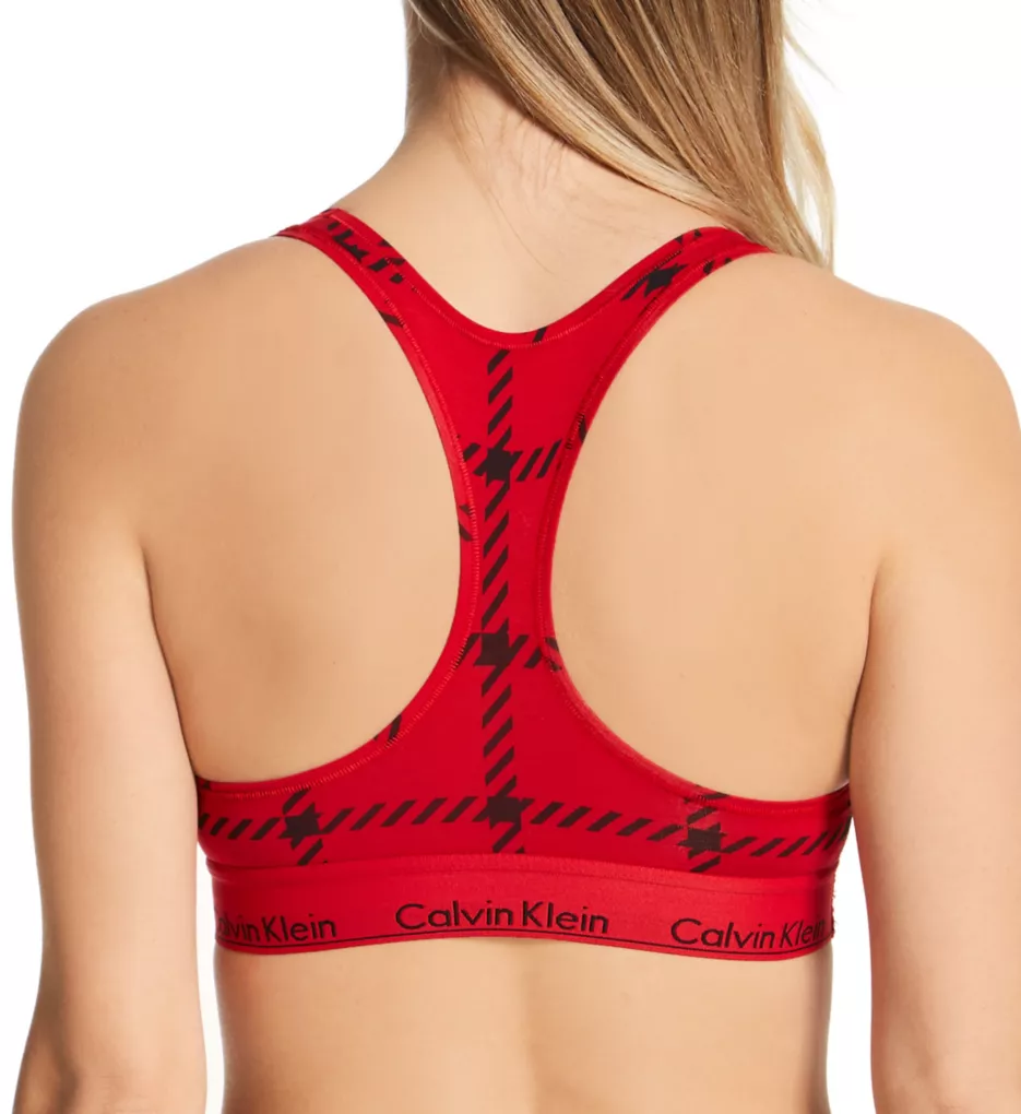 Modern Cotton Unlined Racerback Bralette Rustic Red XS