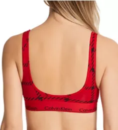 Modern Cotton Lift Wireless Bralette Rustic Red M