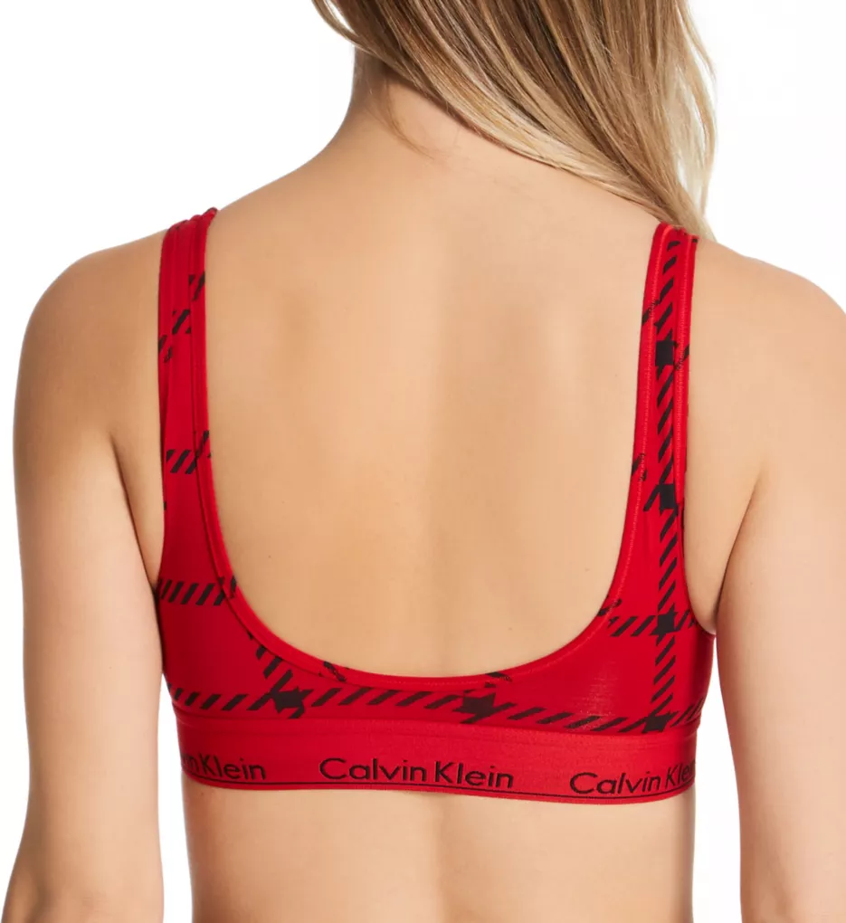 Calvin Klein Women's Horizon Seamless Lightly Lined Bralette, Red
