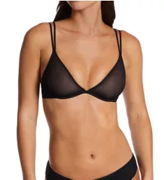 Sheer Marquisette Unlined Plunge Bra