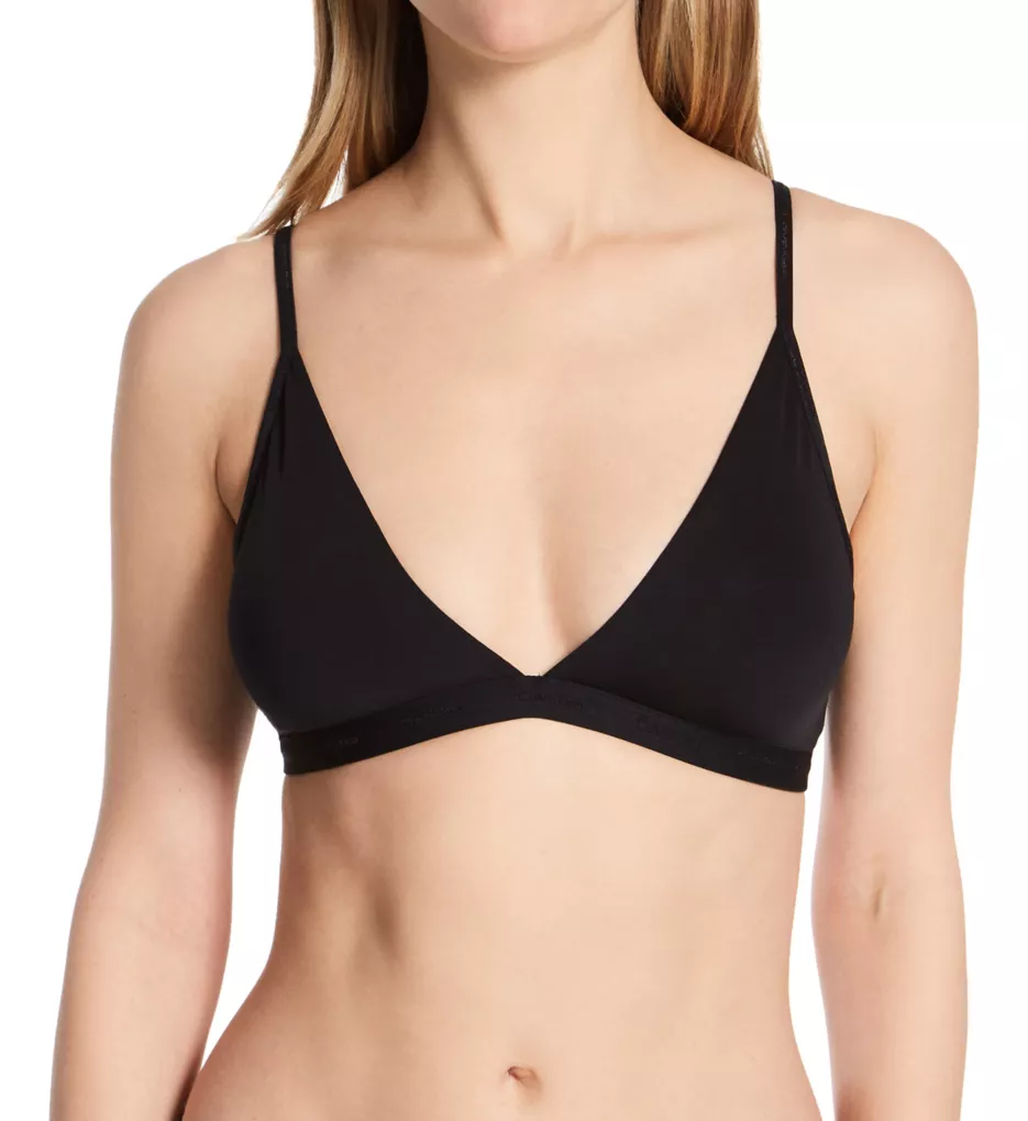 Calvin Klein QF4936 Bold Accents Lightly Lined Bralette (black S) for sale  online