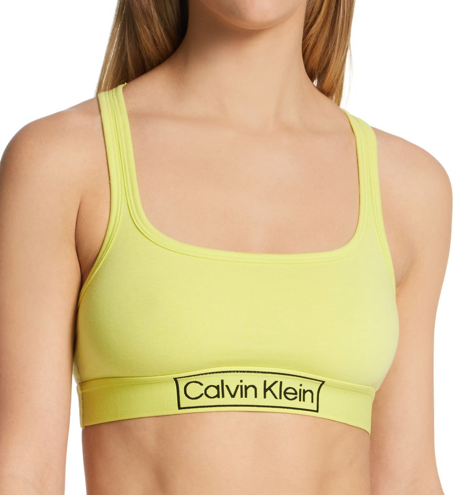 000QF6768E Calvin Klein Reimagined Heritage Bralette - 000QF6768E Grey  Heather