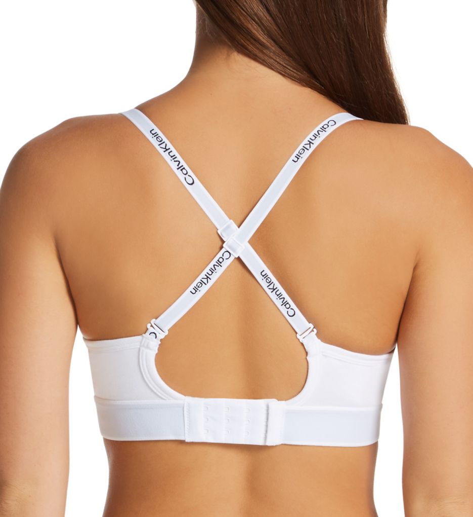 Calvin Klein Reimagined Heritage lightly lined bralet in white