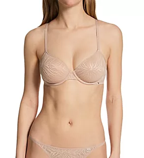 Sheer Marquisette Lightly Lined Demi Bra Cedar 32B