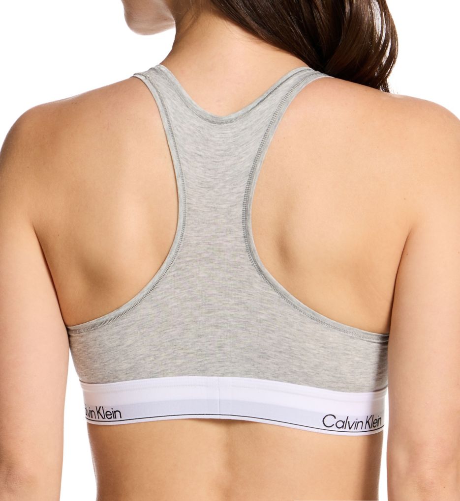 Calvin Klein Icon Cotton Modal Unlined Bralette Grey Heather L  - Image 2