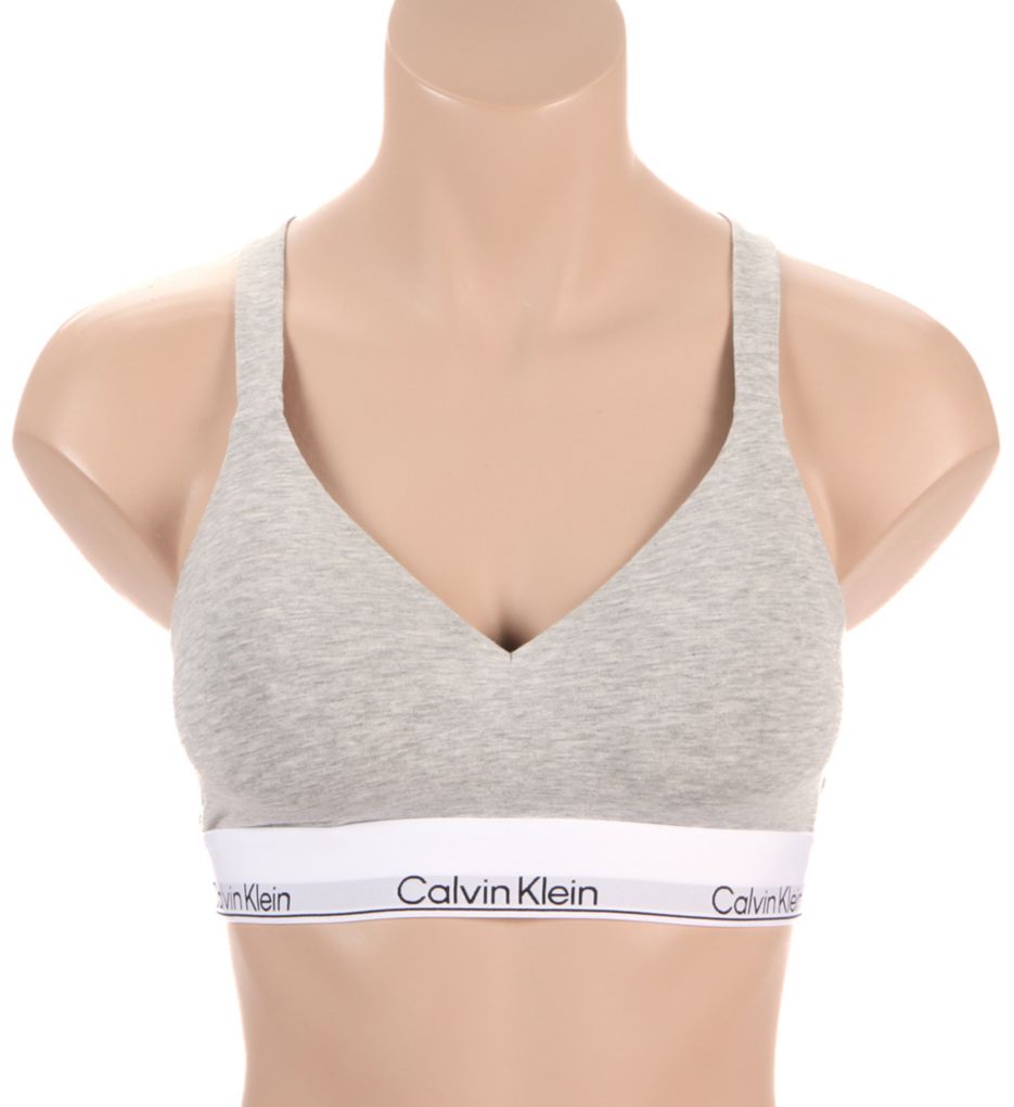 Calvin Klein Icon Cotton Modal Lift Bralette Grey Heather XS  - Image 1