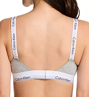 Icon Cotton Modal Lightly Lined Bralette Grey Heather XS