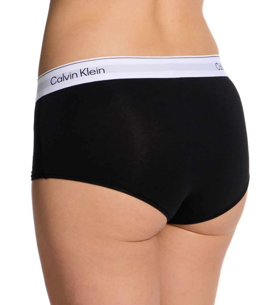 Calvin Klein Icon Cotton Modal Boyshort Panty Black S  - Image 2