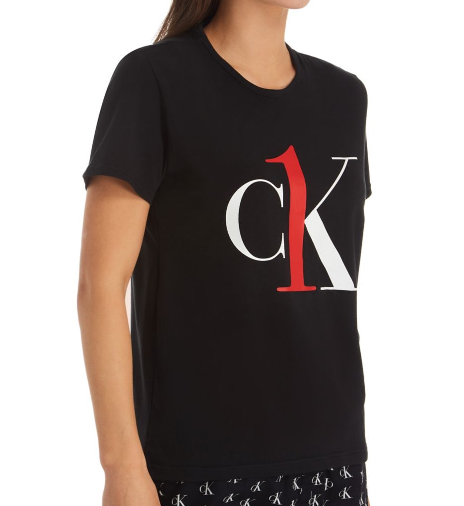 CK One Cotton Short Sleeve Crew Neck T-Shirt-gs