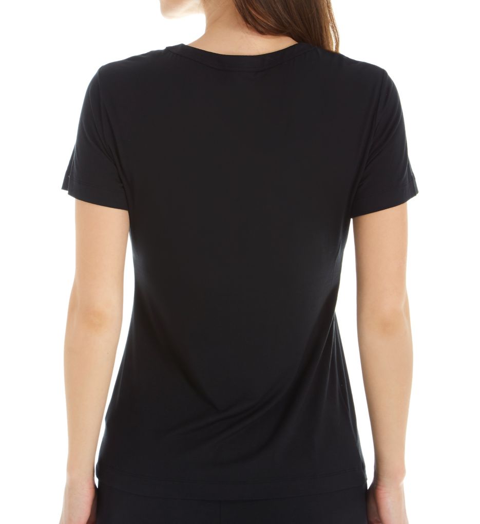 Sophisticated Modal Short Sleeve V-Neck T-Shirt-bs