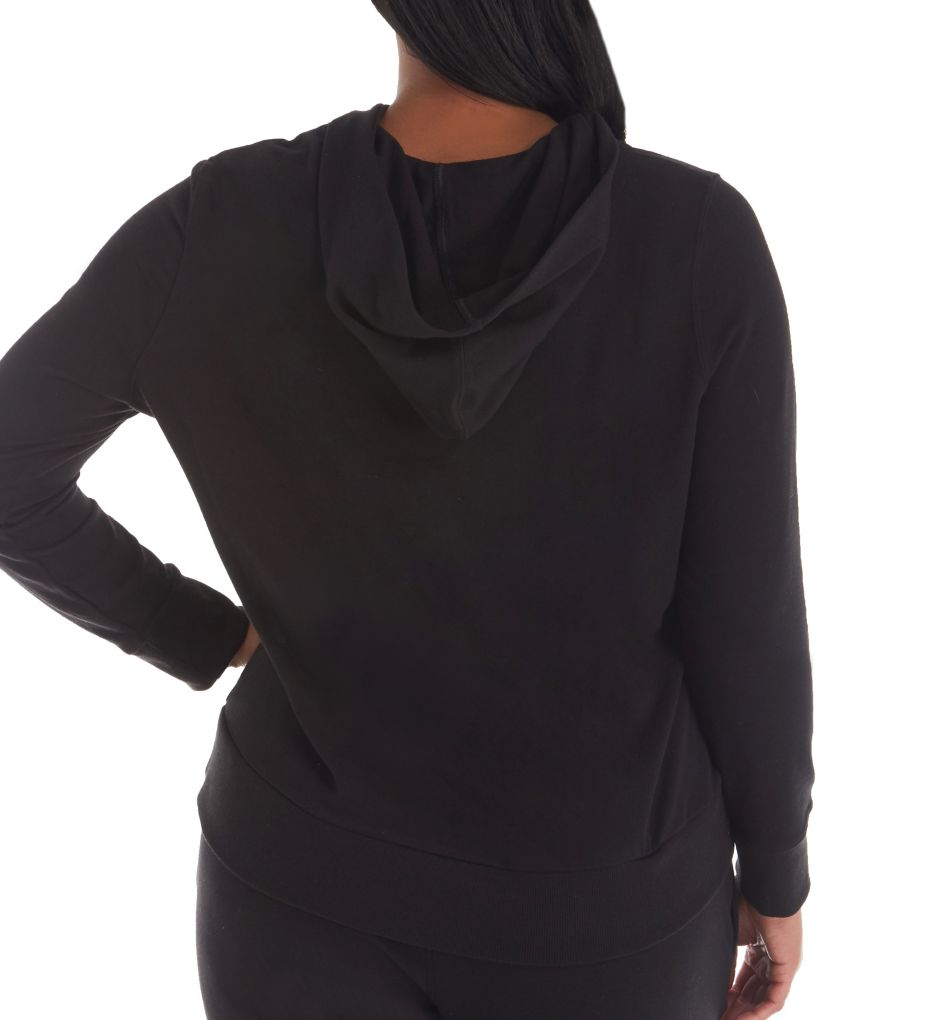 CK One Basic Lounge Plus Size Long Sleeve Hoodie-bs