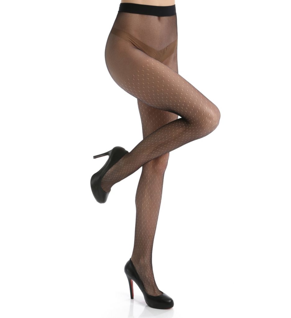 Open Dot Tulle Sheer Tights